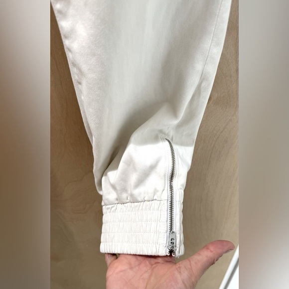 J Brand Arkin Zip Ankle White Joggers - Picture 8 of 11